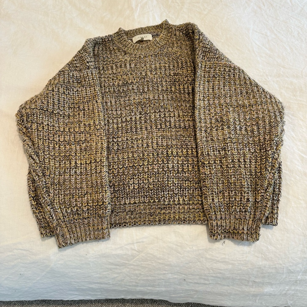 THE GREAT. Multicolor Crew Neck Sweater